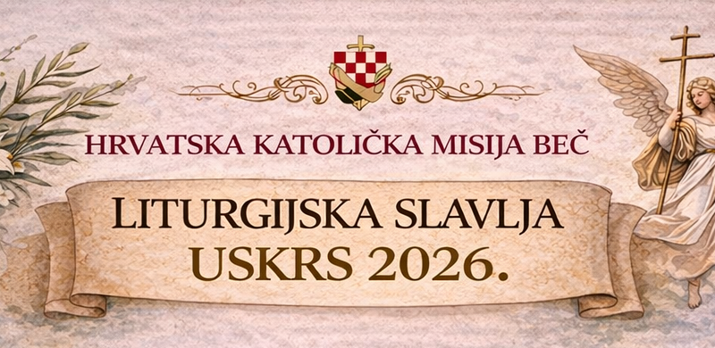 Raspored liturgijskih slavlja za Uskrs 2026.